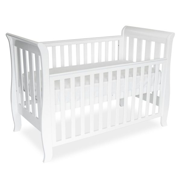 [Pre-Order] Babyhood Classic Sleigh 4-in-1 Cot - White Cheap