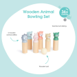 BUBBLE Wooden Animal Bowling Set Fashion