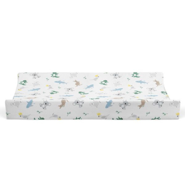 Bubba Blue Aussie Animals Jersey Cot Fitted Sheet (77x135x19cm) Fashion