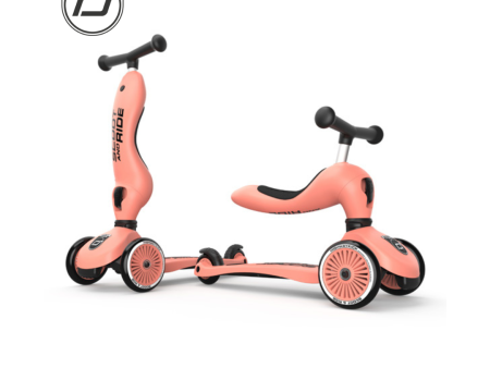 Scoot & Ride Highwaykick 1 Scooter Peach (1-5yrs) Discount