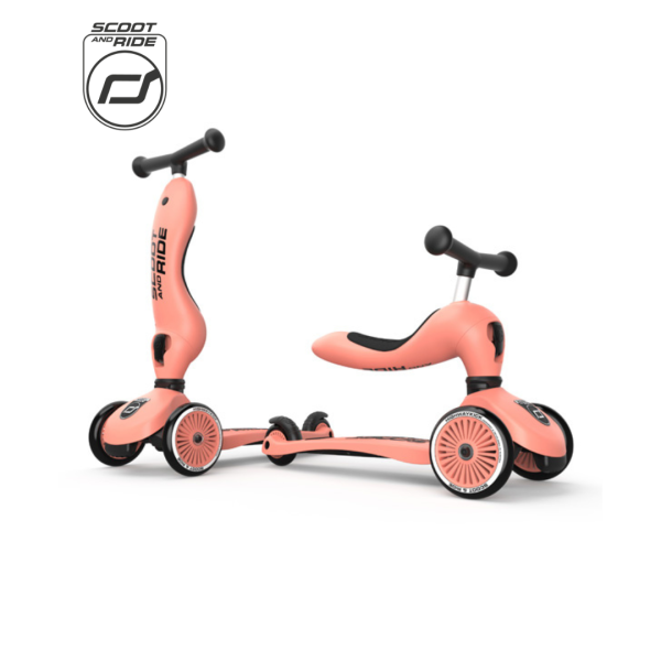 Scoot & Ride Highwaykick 1 Scooter Peach (1-5yrs) Discount