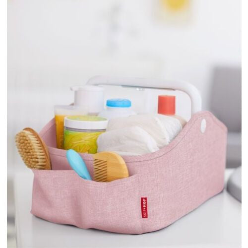 Skip Hop Nursery Style Light Up Diaper Caddy- Pink For Discount