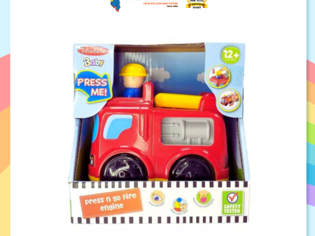 Infunbebe Press N Go Fire Engine (12m+) Hot on Sale