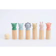 BUBBLE Wooden Animal Bowling Set Fashion