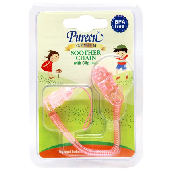 Pureen Premium Soother Chain With Clip Lock Discount