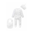 Purebaby Organic 3 Pcs Set Pale Grey Leaf With Spot - Newborn For Discount