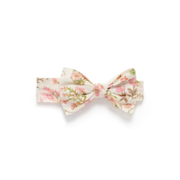 Purebaby Organic Bow Headband Dune Flowers Online Sale