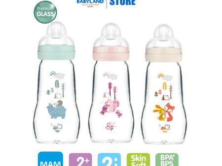 MAM Feel Good Glass Bottle 260ml Cheap