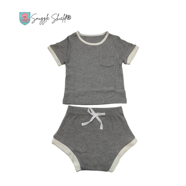 Snuggle Shield® Ribbed Bamboo 2-Piece Shorts Set on Sale