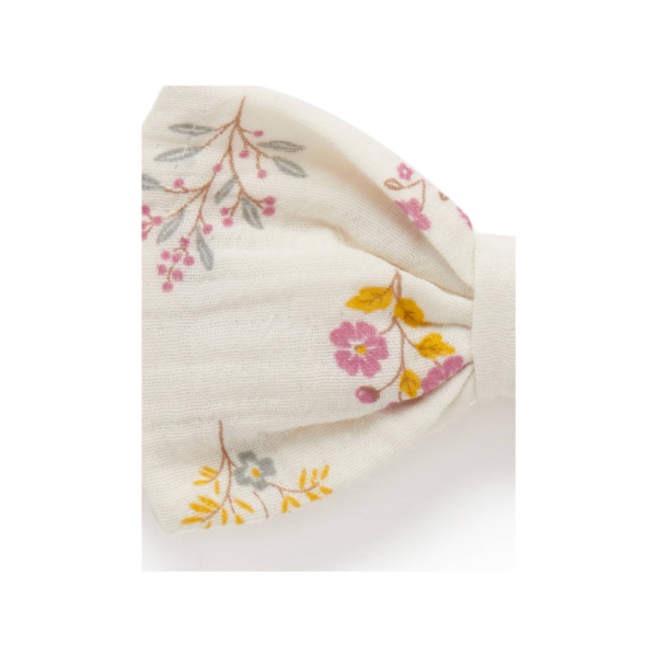 Purebaby Bow Headband - Posie Floral Discount