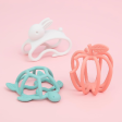 Richell Silicone Play Teether - 3m+ (Apple  Bunny  Turtle) Fashion