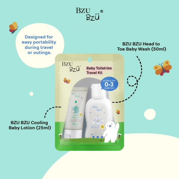 BZU BZU Baby Toiletries Travel Kit Supply