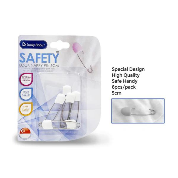 Lucky Baby Safety™ Lock Nappy Pins (5cm) Discount