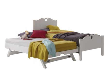 [Pre-Order] Snoozeland Holly Bedframe with Pull Out Single Raising Bed Hot on Sale