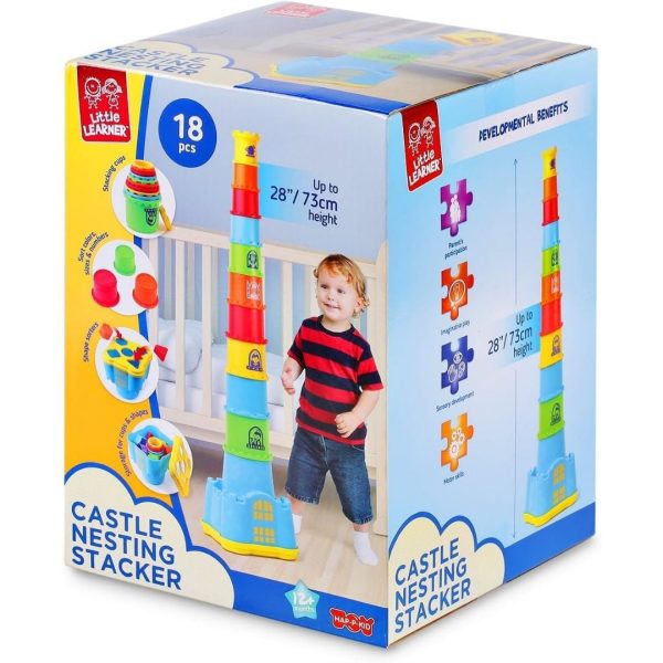 Hap-P-Kid Little Learner Castle Nesting Stacker (12m+) Cheap