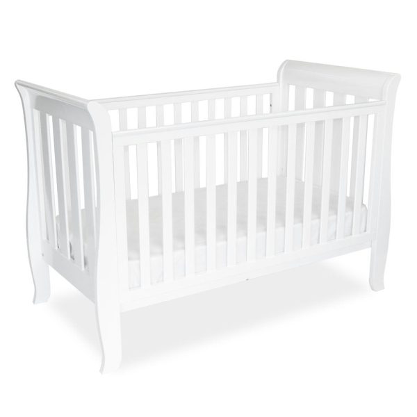 [Pre-Order] Babyhood Classic Sleigh 4-in-1 Cot - White Cheap