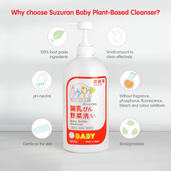 Suzuran Plant Based Baby Bottle Cleanser 800ml Sale