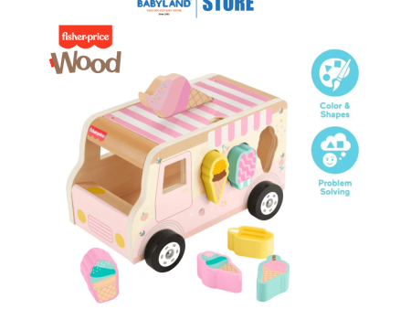 Fisher-Price Wooden Ice Cream Shape Sorter Set (18m+) Online