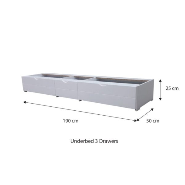 [Pre-Order] Snoozeland Daisy Bedframe with Underbed 3 Drawers Sale