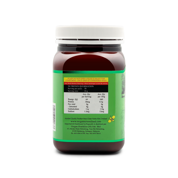 Oregan Organic Raw Honey 500g Fashion