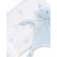 Purebaby Organic Blanket and Soothing Toy GiftSet - Pale Blue Tree Discount