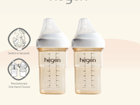 Hegen PCTO™ 240ml 8oz Feeding Bottle PPSU (2-pack) For Sale