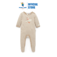 Purebaby Organic Duck Mini Stripe Growsuit - Biscuit Mini Stripe on Sale