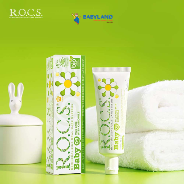 R.O.C.S Baby Toothpaste (Chamomile) 45g (0-3yrs) Online now