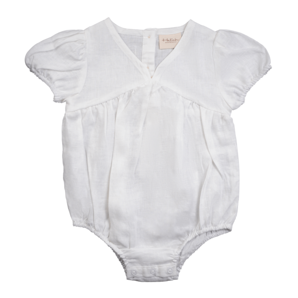 Hatch Signature Linen Romper Discount