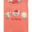 Purebaby Organic Koala Santa Bodysuit Vintage Red on Sale