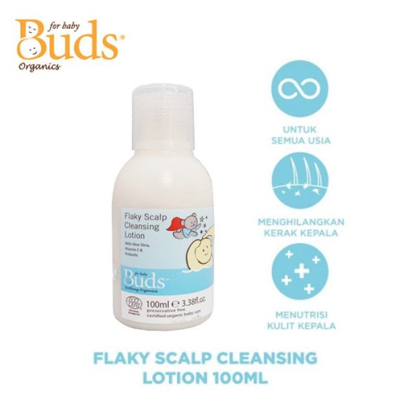 Buds Soothing Organics Flaky Scalp Cleansing Lotion 100ml Online now