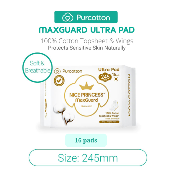 Purcotton Nice Princess MaxGuard Ultra Pad 245mm (16Pads) Supply