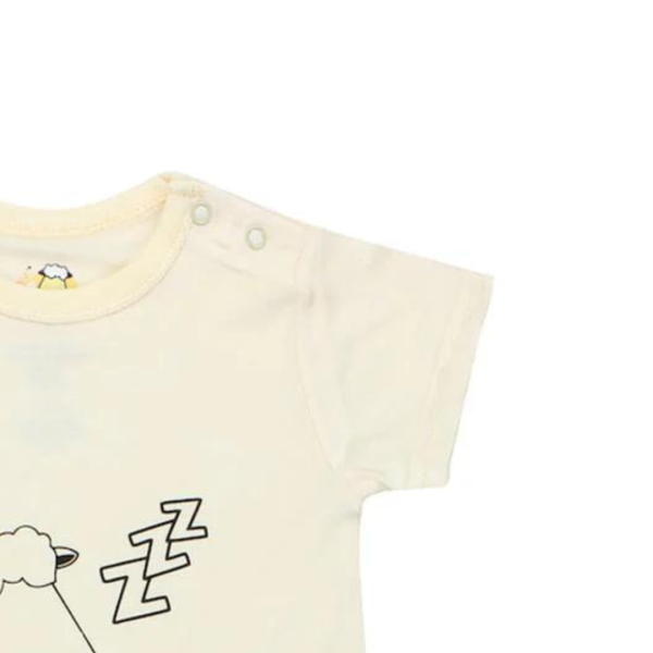 Baa Baa Sheepz Romper Short Sleeve Yellow Sleepy Head Online Hot Sale