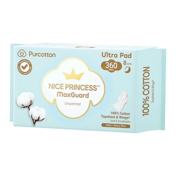 Purcotton Nice Princess MaxGuard Ultra Pad 360mm (8Pads) Discount