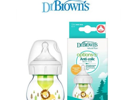 Dr Brown s Options+ Glass Wide Neck Bottle 60ml 1Pc Lion For Cheap