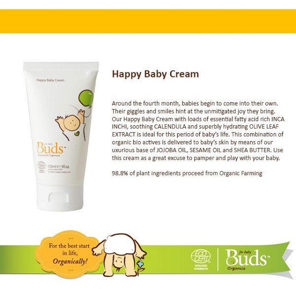 Buds Happy Baby Cream 150ml For Discount