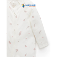 Purebaby 2 Pack Organic Sleepsuit - Pale Pink Blossom on Sale