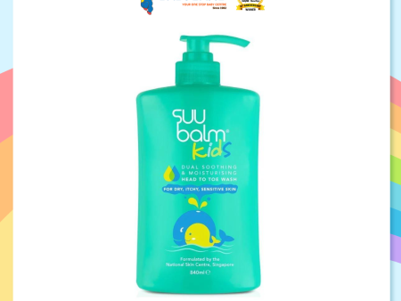 Suu Balm Kids Dual Soothing & Moisturising Head-to-Toe Wash (840ml) Online