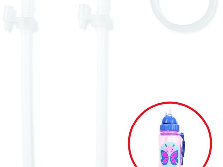 Skip Hop Zoo Straw Bottle (12 oz) Extra Straws - 2pcs Online now