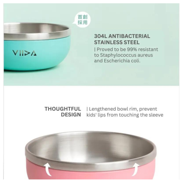 Viida Soufflé Antibacterial Stainless Steel Bowl Fashion