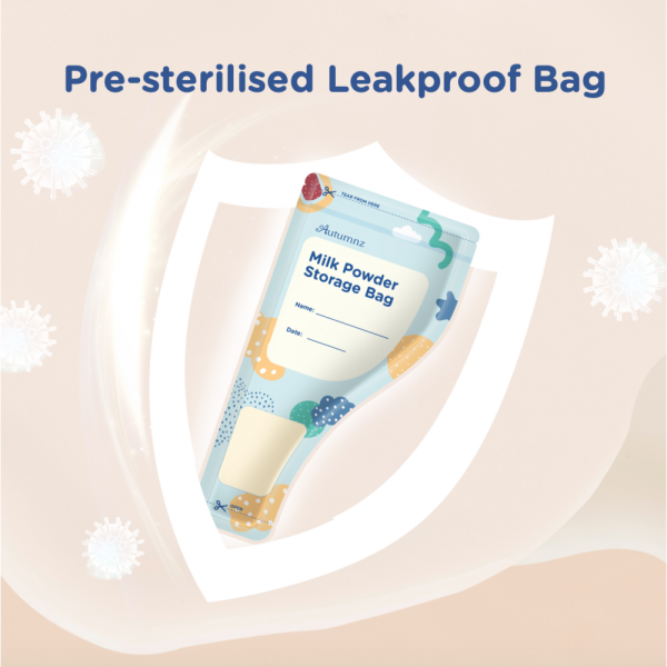 Autumnz Milk Powder Storage Bag 30 s | Food Storage Bag (Pre-sterilised Leakproof Bag) Online