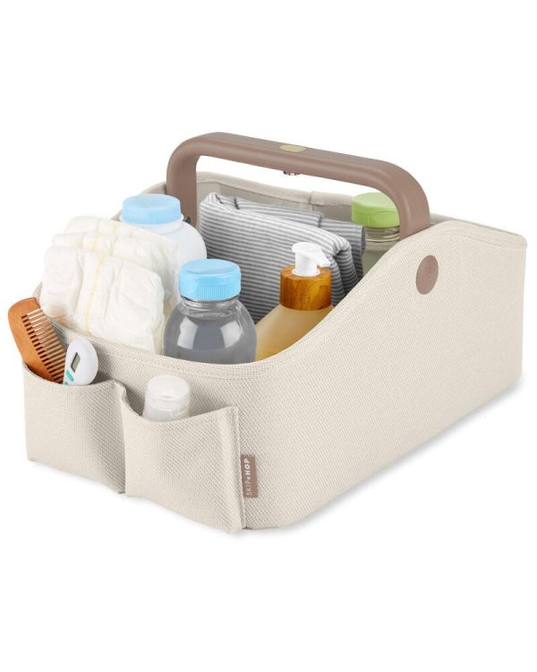 Skip Hop Nursery Style Light Up Diaper Caddy - Oat Online now