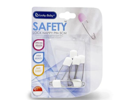 Lucky Baby Safety™ Lock Nappy Pins (5cm) Discount