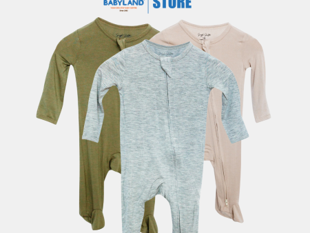 Snuggle Shield® Snuggle Shield LUXE Bamboo Footie Pajamas (3-6 Months) Fashion