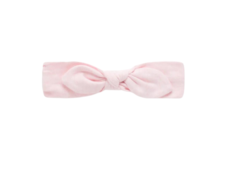 Purebaby Organic Knot Headband - Pale Pink Melange Online Sale