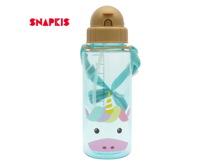 Snapkis Straw Water Bottle 500ml - Unicorn Supply