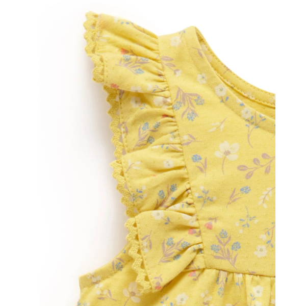 Purebaby Sunshine Ruffle Shortie Growsuit Hot on Sale