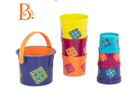 B.Toys Stacking Cups Bazillion Buckets (18m+) Online now