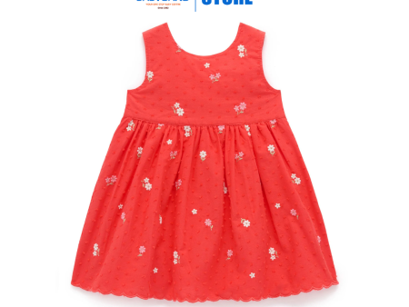 Purebaby Organic Blossom Broderie Baby Blossom Dress (6-12m) Hot on Sale