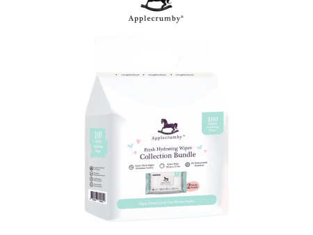 Applecrumby Fresh Hydrating Wipes 80s (2 Packs Bundle) Hot on Sale